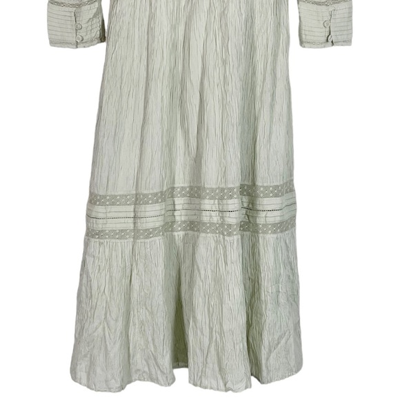 Aritzia Wilfred Neige Long Sleeve Lace Cottagecore Dress Size XS - Picture 7 of 10